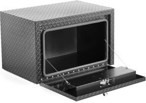 17 Stories 30 Heavy Duty Aluminum Underbed Toolbox With Lock And Keys Lightweight Waterproof Complete Protection For Equipment Toolbox  Versatile Compartment