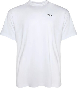 032c White 'SS-25, Paris' T-shirt - ShopStyle