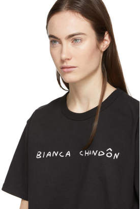 Bianca Chandon Black Handwritten Logotype T-Shirt