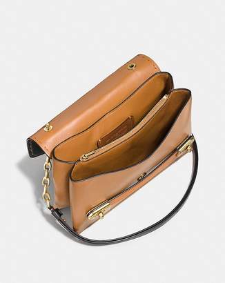 Coach Swagger Chain Crossbody With Snakeskin Patchwork Prairie Rivets