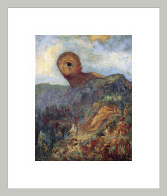 Red Barrel Studio The Cyclops by Odilon Redon -Framed Giclee Print