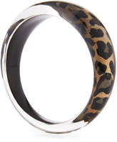 Thumbnail for your product : Alexis Bittar Tapered Leopard-Print Bangle
