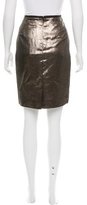 Thumbnail for your product : Tory Burch Metallic Knee-Length Skirt w/ Tags