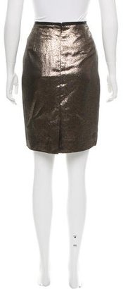 Tory Burch Metallic Knee-Length Skirt w/ Tags