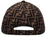 Thumbnail for your product : Fendi brown FF logo cotton baseball cap