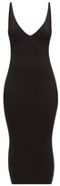 Thumbnail for your product : Balmain Back-zip Rib-knitted Midi Dress - Black