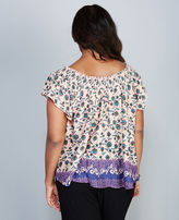 Thumbnail for your product : Wet Seal Floral Off-The-Shoulder Blouse