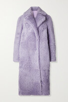 Thumbnail for your product : REMAIN Birger Christensen Tilly Shearling Coat - Purple
