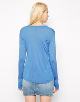 Thumbnail for your product : Pencey Loose Fit Long Sleeve T-Shirt With Button Front