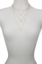 Thumbnail for your product : Stephan & Co Shapes Charm Triple Strand Necklace