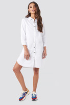 Thumbnail for your product : NA-KD 3/4 Length Sleeve Denim Shirt Dress