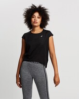 Thumbnail for your product : Asics Women's Black Short Sleeve T-Shirts - Ventilate Crop Top - Size S at The Iconic