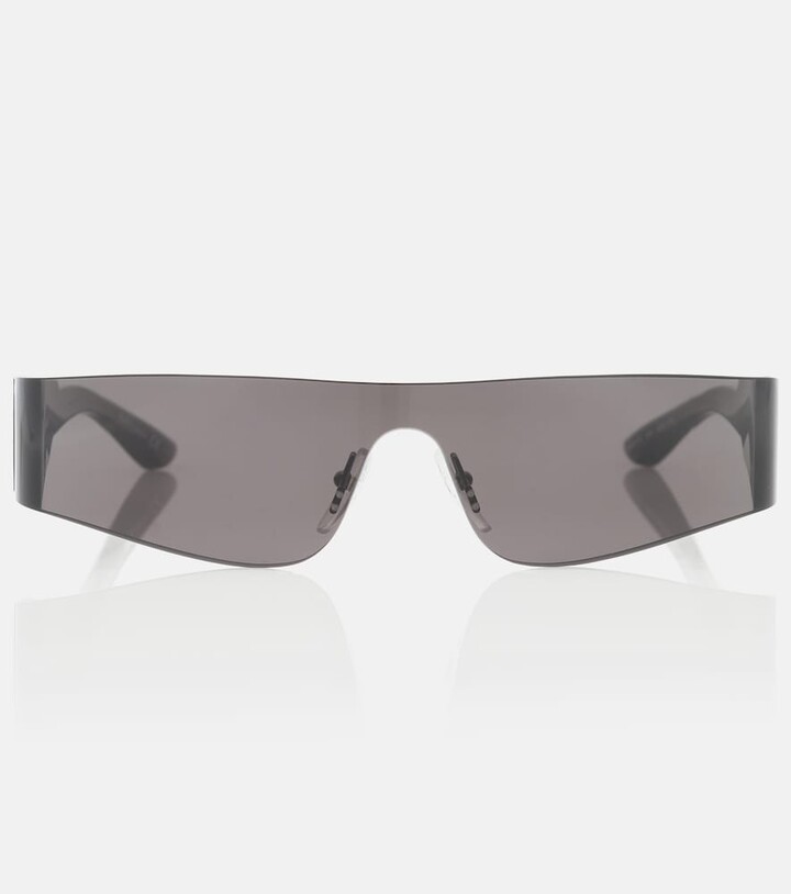 Balenciaga Mono rectangular sunglasses - ShopStyle