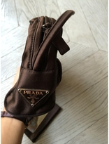 Thumbnail for your product : Prada Brown Silk Clutch bag