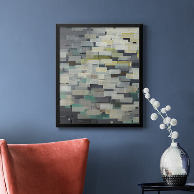 Ebern Designs Puzzle Pieces V1 Premium Framed Canvas - Ready to Hang