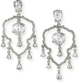 Thumbnail for your product : Oscar de la Renta Crystal Shield Drop Earrings