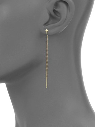 Zoë Chicco Itty Bitty 14K Yellow Gold Threader Chain Single Earring
