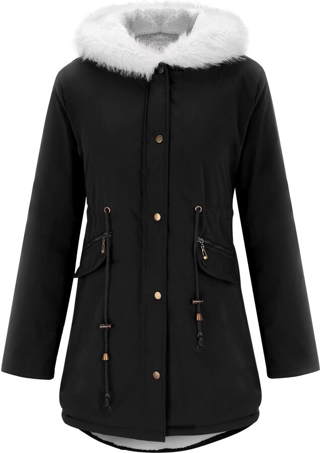 Generic Parka Women's Hooded Quilted Jacket Waterproof Winter Parka