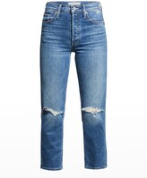 Thumbnail for your product : Mother The Tomcat High-Rise Distressed Jeans