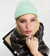 Thumbnail for your product : Reclaimed Vintage Inspired logo fisherman beanie in pastel green - LGREEN