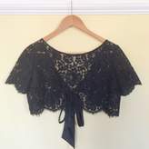 Thumbnail for your product : The Silk Boutique Cropped Lace Cape In Black Or White