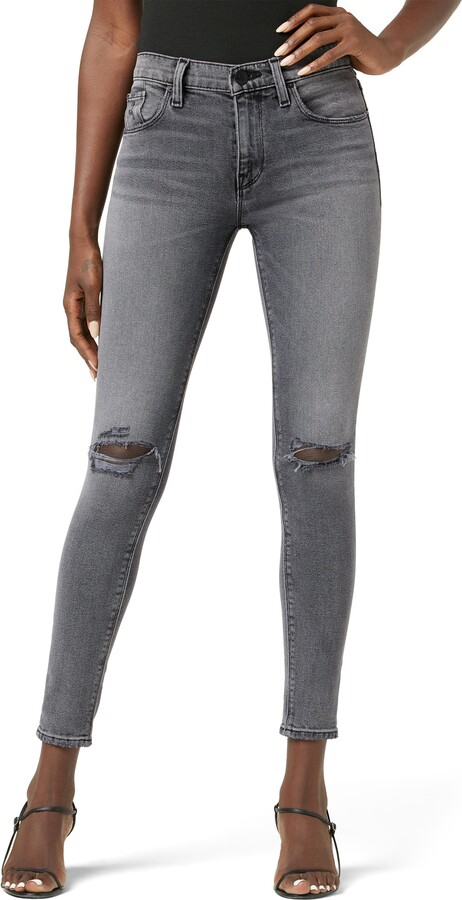 Grey Skinny Ripped Jeans | ShopStyle