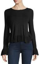 Thumbnail for your product : Joie Iona Crewneck Trumpet-Sleeve Sweater