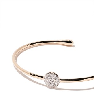 Pomellato 18kt rose gold Sabbia diamond cuff bracelet