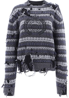Lutratocro Men Hoodid Casual Drawstring Knitted Destroyed Jumper Sweaters 