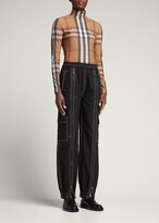 Thumbnail for your product : Burberry Emery Check Turtleneck Top