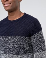Thumbnail for your product : Esprit Crew Neck Knit with Block Stripe Mixed Yarn