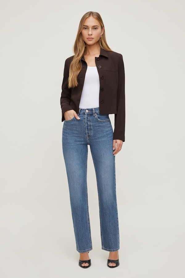 Dynamite Olivia Comfort High Rise Straight Leg Jeans