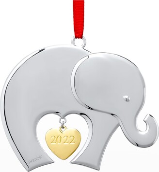 Nambe Baby's First Christmas 2022 Elephant Ornament