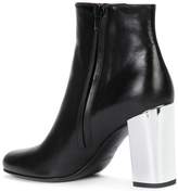 Thumbnail for your product : Saint Laurent contrast heel ankle boots