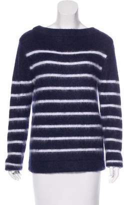 Michael Kors Striped Mohair-Blend Sweater