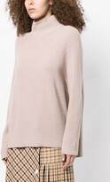 Thumbnail for your product : N.Peal High-Neck Ribbed Knit Jumper