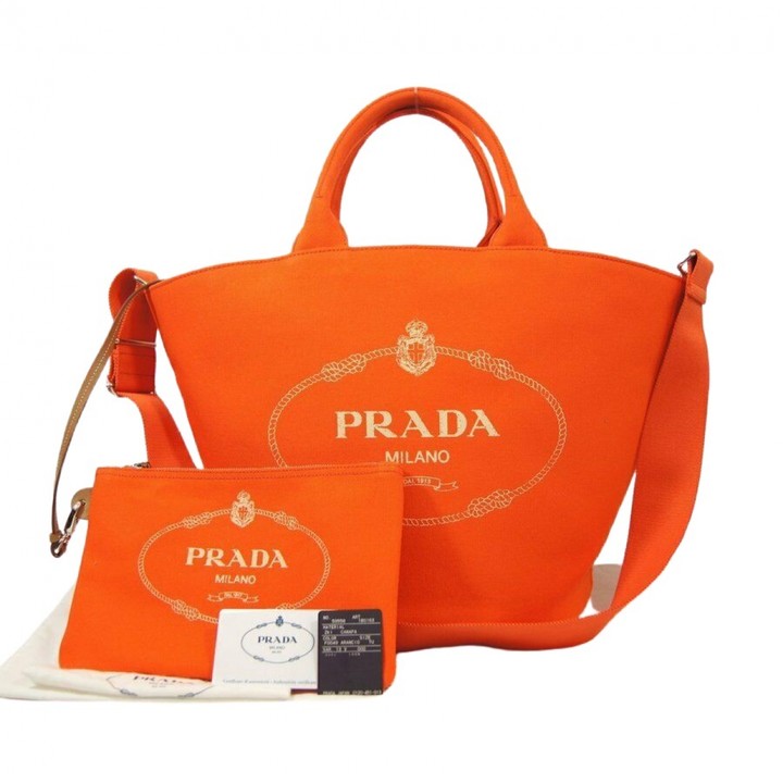 prada orange handbag