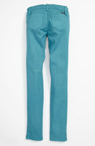 Thumbnail for your product : Tractor Coated Denim Skinny Leg Jeans (Big Girls)