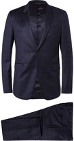 Thumbnail for your product : Paul Smith Navy Kensington Slim-Fit Checked Wool Suit