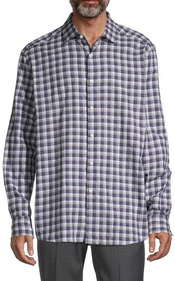 Blue And White Plaid Shirt | Shop the world's largest collection 