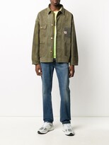 Thumbnail for your product : Readymade Distressed Button-Up Shirt Jacket