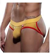 Thumbnail for your product : Ruideng Men's Mesh Low-Rise Underwear Brief Jockstrap G-Thong (L, )