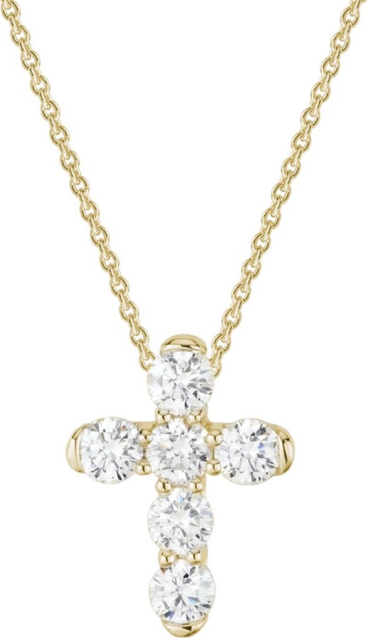 Diamond Select Cuts 14K Diamond .91 Ct. Cross Necklace