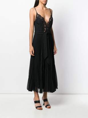 Ermanno Ermanno pleated cami-styled evening dress