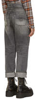Thumbnail for your product : R 13 Black Crossover Jeans