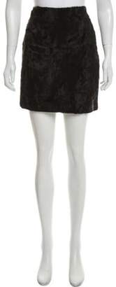 Henri Bendel Textured Mini Skirt Black Textured Mini Skirt