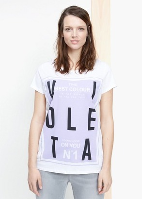 Violeta BY MANGO Violeta Cotton T-Shirt