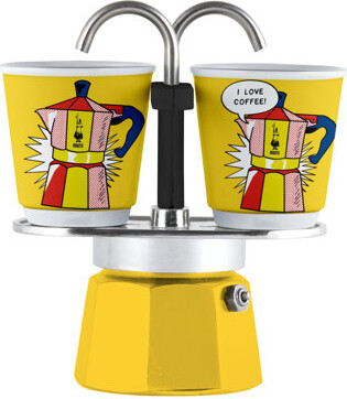 Bialetti Mini Express R Lichtenstein 2 Cup Percolator