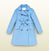 Thumbnail for your product : Gucci Kid's Floral Print Cotton Trench Coat