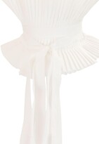 Thumbnail for your product : Ann Demeulemeester Pleated Cotton Scarf